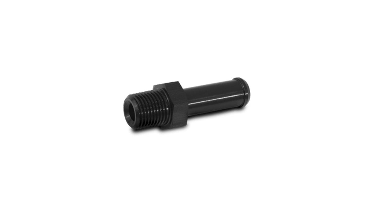 Vibrant Performance Male NPT to Hose Barb Straight Adapter Fitting, NPT 1/8in, Hose 1/4in, Performance Hose & Fluid/Air Plumbing - Part 11200