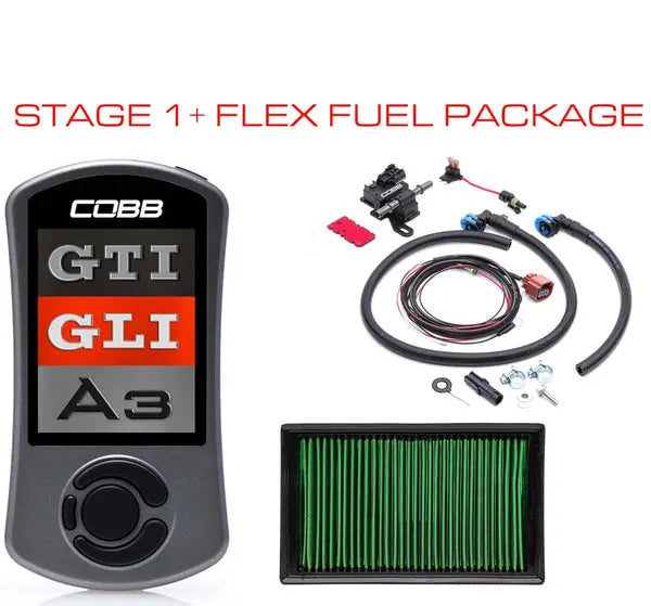 COBB Stage 1+ Flex Fuel Power Pkg w/DSG/S Tronic VW GTI (MK7/7.5) / Jetta (A7) GLI / Audi A3 (8V) VLK0020010FF-DSG