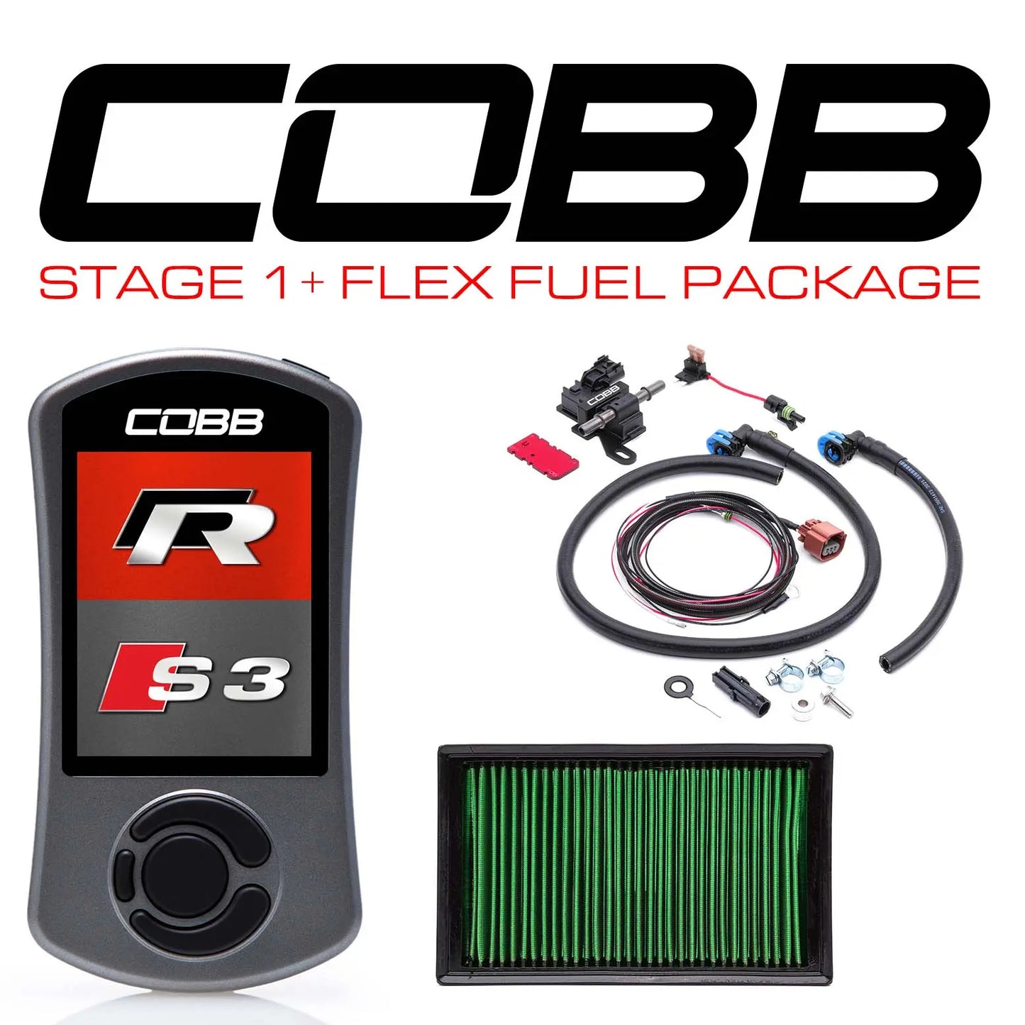 COBB Stage 1+ Flex Fuel Power Pkg VW Golf R (MK7/7.5) / Audi S3 (8V) VLK0030010FF