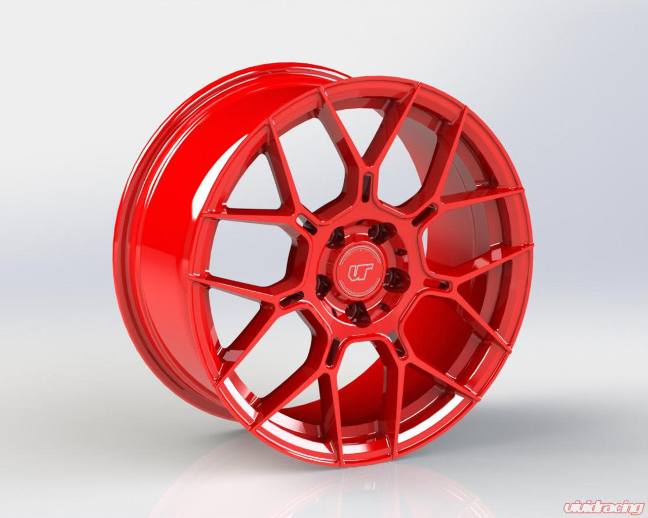 VR Forged D09 Wheel Package Subaru WRX STI 18x9.5 Gloss Red