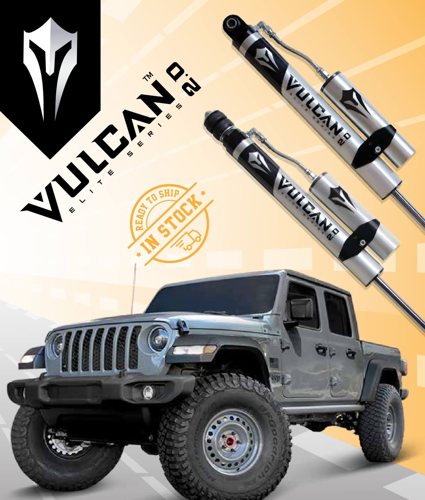 MaxTrac 07-18 Jeep Wrangler JK 4.5in Lift F&R Fox 2.0 Performance Series Shocks
