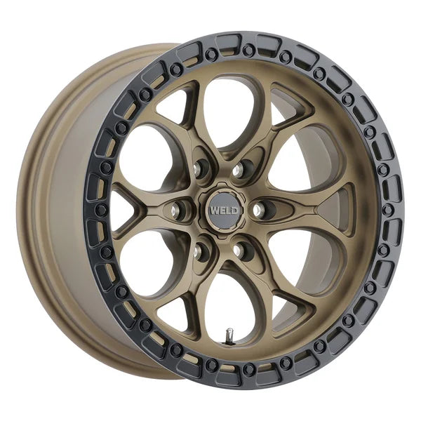 Weld 17x9 Ledge 6 6x135  ET00 BS 5.00 Satin BRZ / Satin BLK Ring 87.1