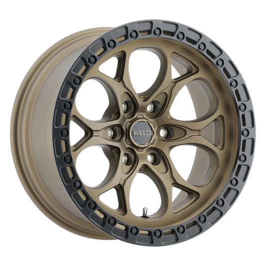 Weld 17x9 Ledge 6 6x135  ET00 BS 5.00 Satin BRZ / Satin BLK Ring 87.1