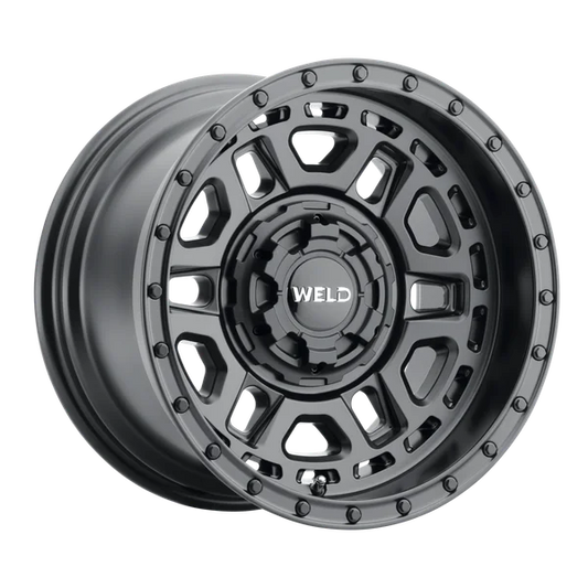 Weld Off-Road Crux 20x10in / 6x135 BP / ET -19 / 106.1mm Bore - Satin Black Wheel