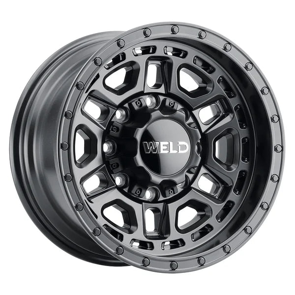 Weld Off-Road Crux 17x9in / 8x165.1 BP / ET 0 / 125.1mm Bore - Satin Black Wheel