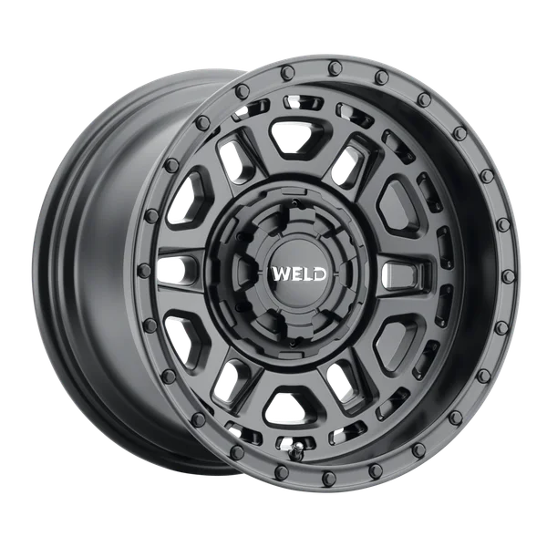 Weld Off-Road Crux 17x9in / 6x135 BP / ET -12 / 106.1mm Bore - Satin Black Wheel