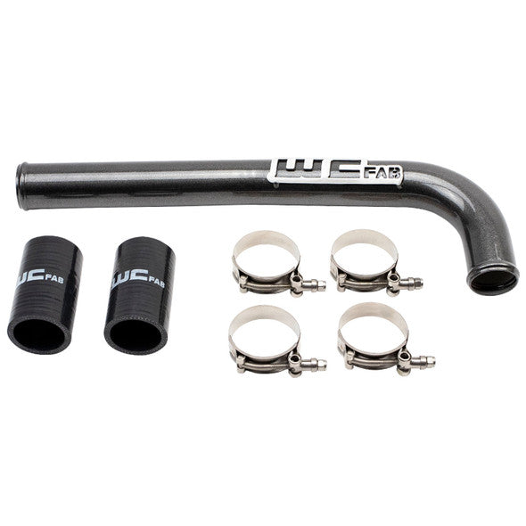 Wehrli 10-18 Dodge 6.7L Cummins (Non 13-15 w/Dual Rads/Twin CP3) Upper Coolant Pipe - Gun Metal - WCF100517-GM