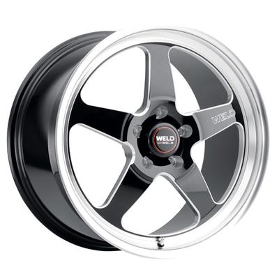 Weld S155 15x10 Ventura Drag 5x114.3 ET51 BS7.50 Gloss BLK MIL DIA 78.1