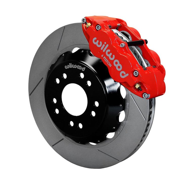 Wilwood Narrow Superlite 4R Rear Kit 14in GT Vented Rotors Red G-Body W/ 2.62in Axle Offset