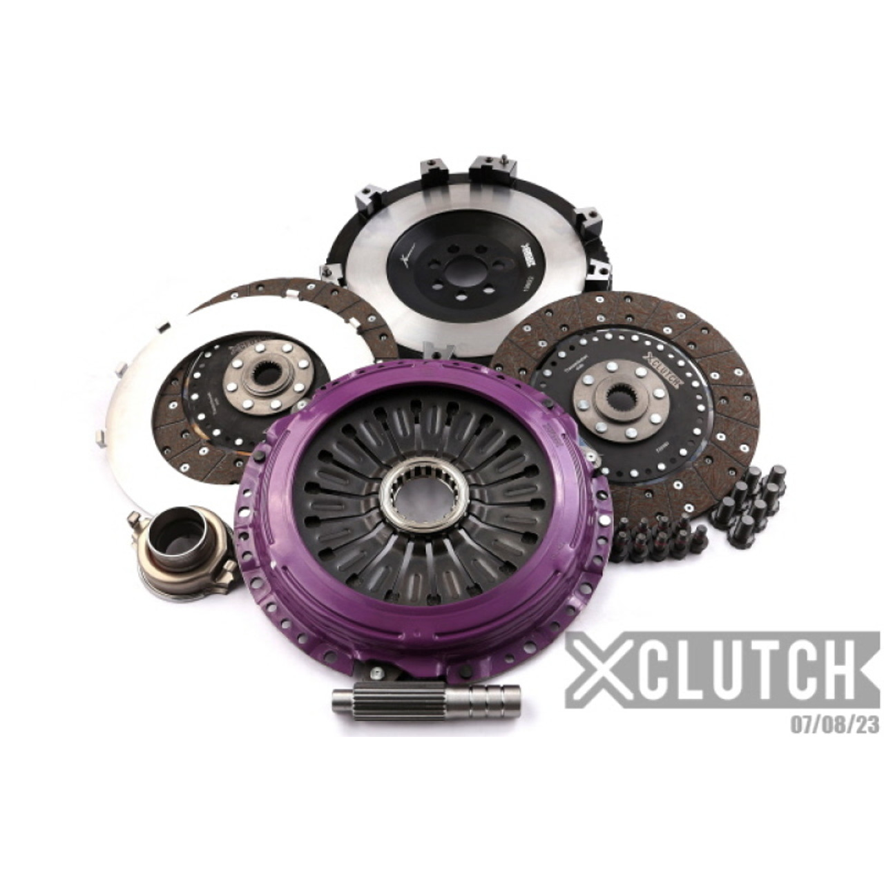 XClutch 07-17 Mitsubishi Lancer EVO X 2.0L 9in Twin Solid Carbon Clutch Kit