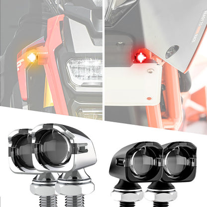 XK Glow Mini Turn Signal Front/Rear Chrome x4