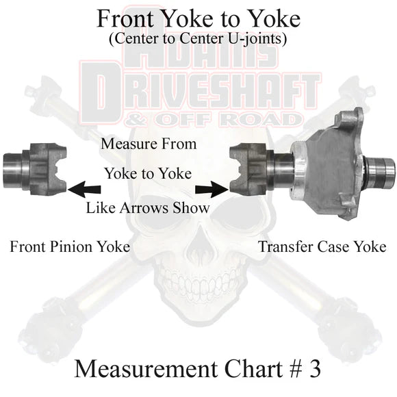 Adams Driveshaft Rear 1310 CV Driveshaft | 1987–1993 Jeep Wrangler YJ | Extreme Duty Series