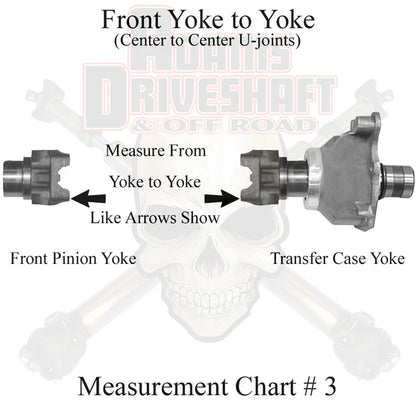 Adams Driveshaft Rear 1310 CV Driveshaft | 1987–1993 Jeep Wrangler YJ | Extreme Duty Series