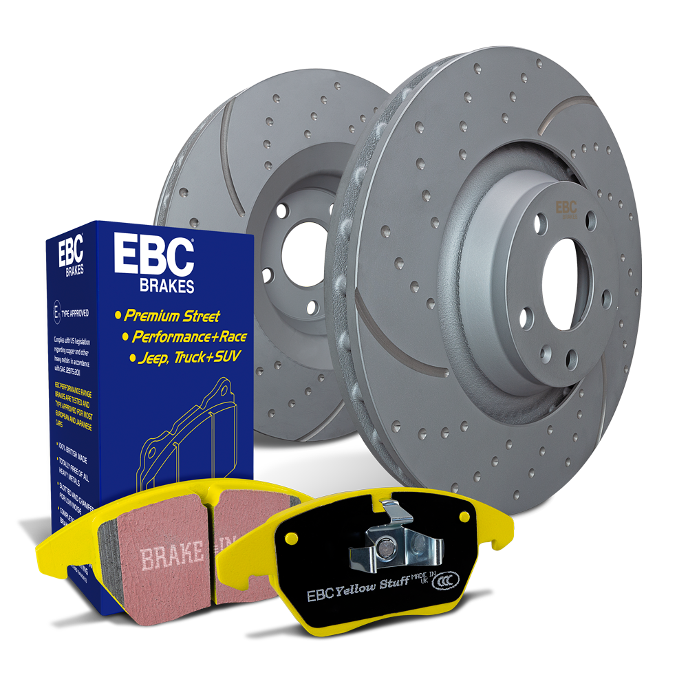 EBC Stage 5 YellowStuff Brake Pads and GD Rotors Kit - S5KR1796