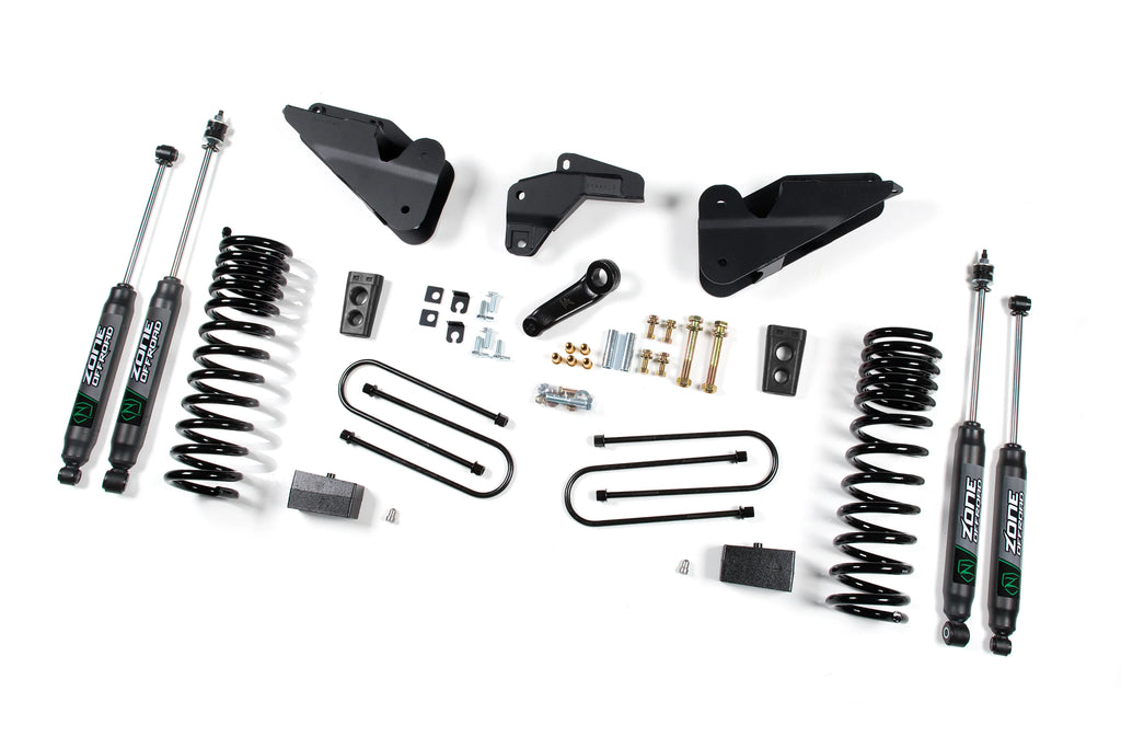 Zone Offroad 13-18 Ram 3500 4in Lift System- Gas - 2in Rear Block