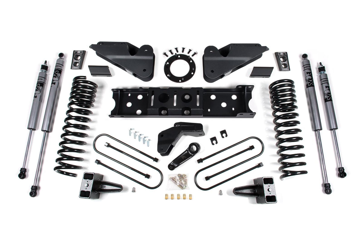 Zone Offroad 2019-2024 Ram 3500 4-Inch Radius Arm Bracket Gas 3-Inch Rear Block without Overload - Adventure Shocks - ZOND105F
