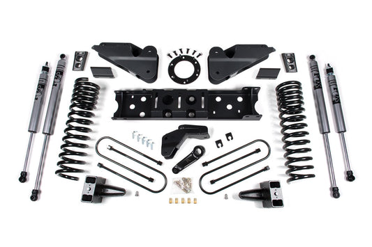 Zone Offroad 2019-2024 Ram 3500 4-Inch Radius Arm Bracket Gas 3-Inch Rear Block without Overload - Adventure Shocks - ZOND105F