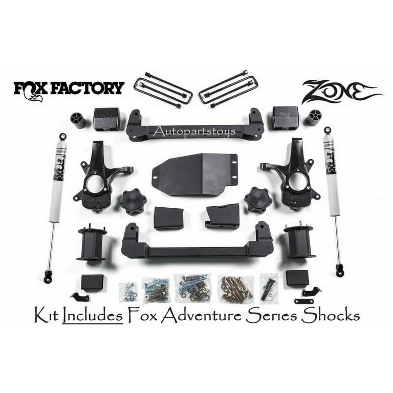 Zone Offroad 07-13 Chevy 1500 6.5in Lift System - Fox