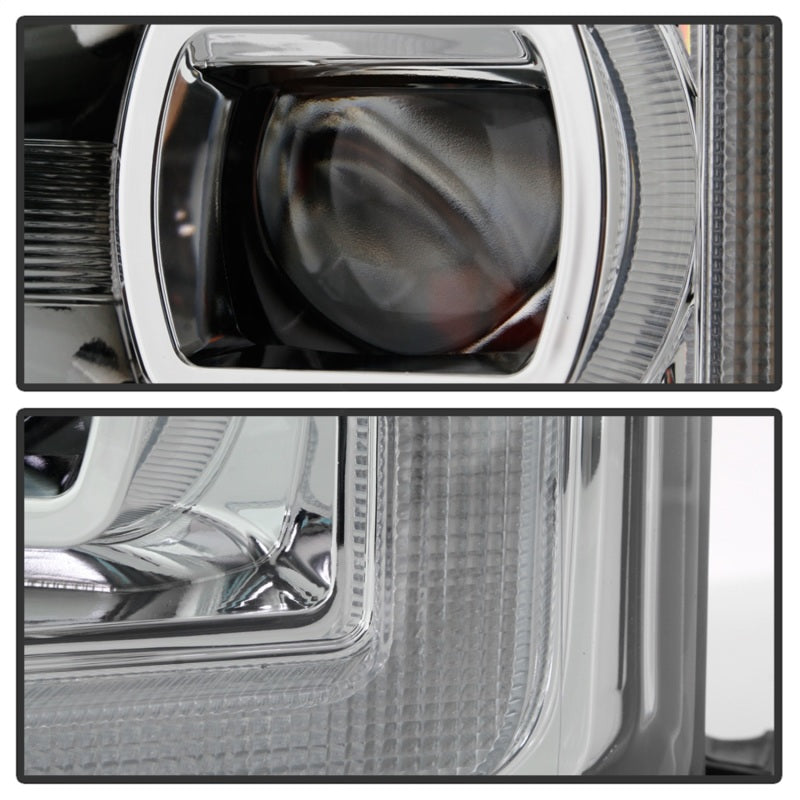 Spyder Ford F-250/F-350/F450 17-18 Full LED Headlights Black PRO-YD-FS17HALAP-SEQ-C SPYDER