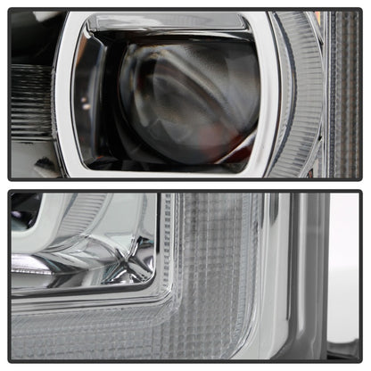 Spyder Ford F-250/F-350/F450 17-18 Full LED Headlights Black PRO-YD-FS17HALAP-SEQ-C SPYDER