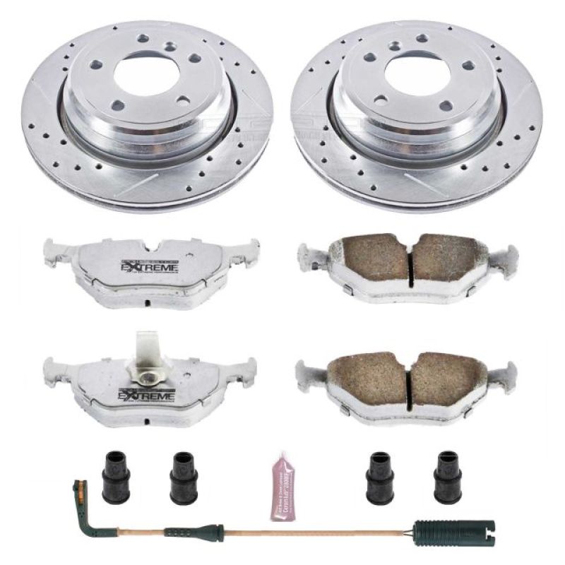 Power Stop 01-03 BMW 525i Rear Z26 Street Warrior Brake Kit PowerStop