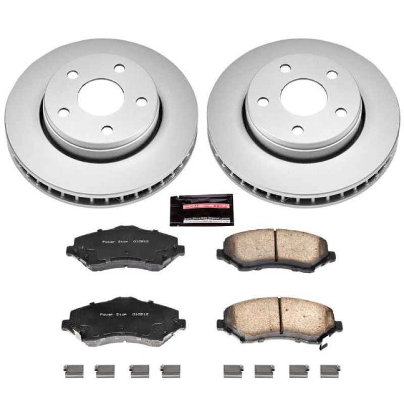 Power Stop 07-17 Jeep Wrangler Front Z17 Evolution Geomet Coated Brake Kit