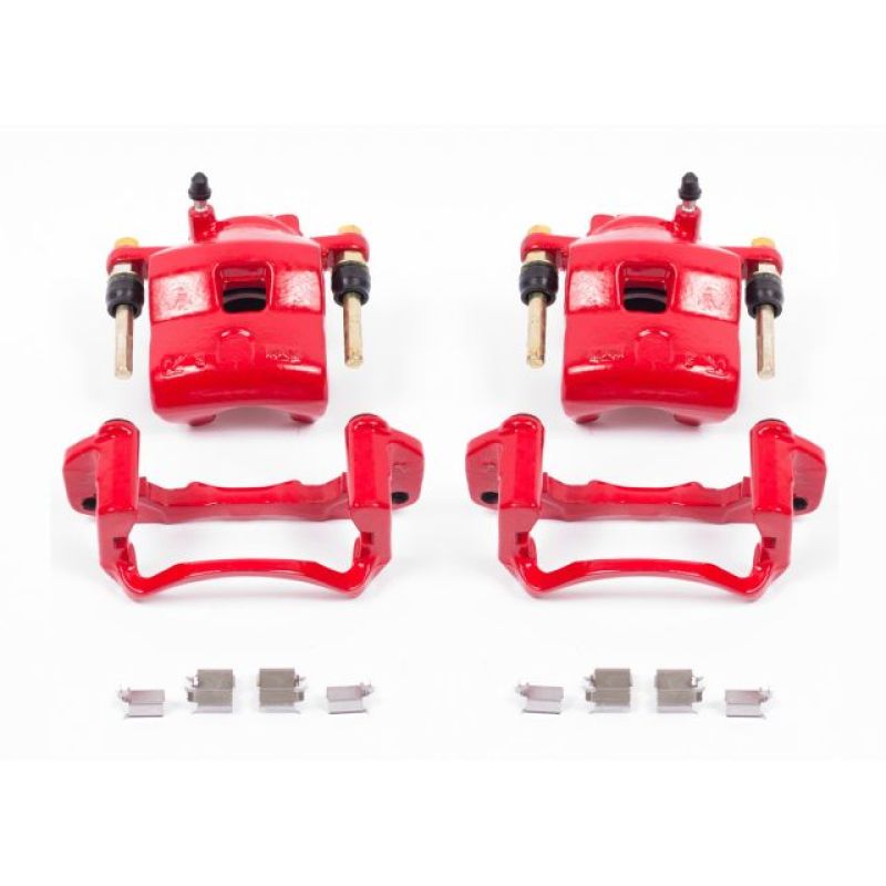 Power Stop 99-03 Mazda Protege Front Red Calipers w/Brackets - Pair PowerStop