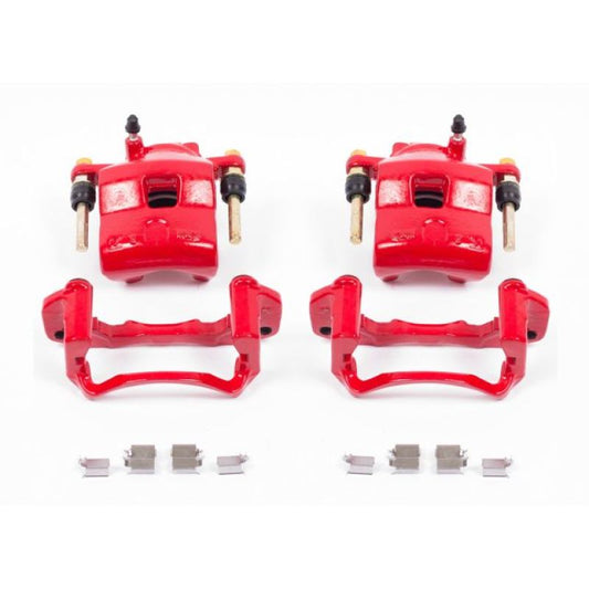 Power Stop 99-03 Mazda Protege Front Red Calipers w/Brackets - Pair PowerStop