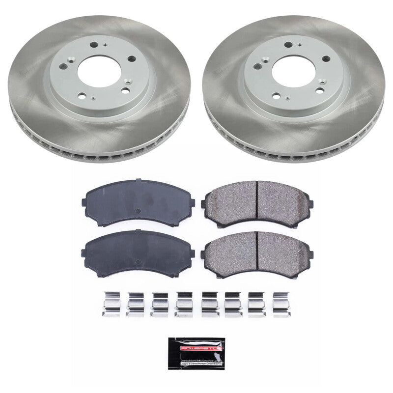Power Stop 10-11 Mitsubishi Endeavor Front Semi-Coated Rotor Kit PowerStop