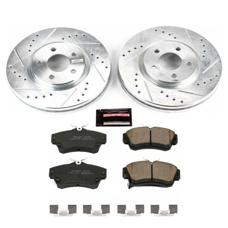 Power Stop 03-09 Chrysler PT Cruiser Front Z23 Evolution Sport Brake Kit PowerStop