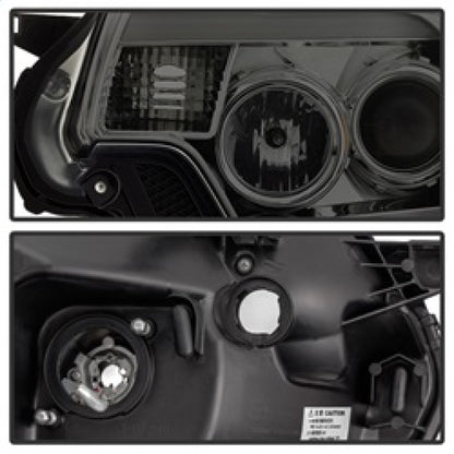 Spyder Toyota Tacoma 12-16 Projector Headlights Light Bar DRL Smoke PRO-YD-TT12-LBDRL-SM SPYDER