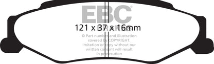 EBC GreenStuff Rear Brake Pads - DP21160 EBC