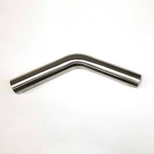 Stainless Bros 1.25in Diameter 1.5D/1.875in CLR 45° Bend 6.5in leg/6.5in leg Mandrel Bend