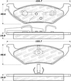 StopTech Premium Ceramic Brake Pads - 308.06620