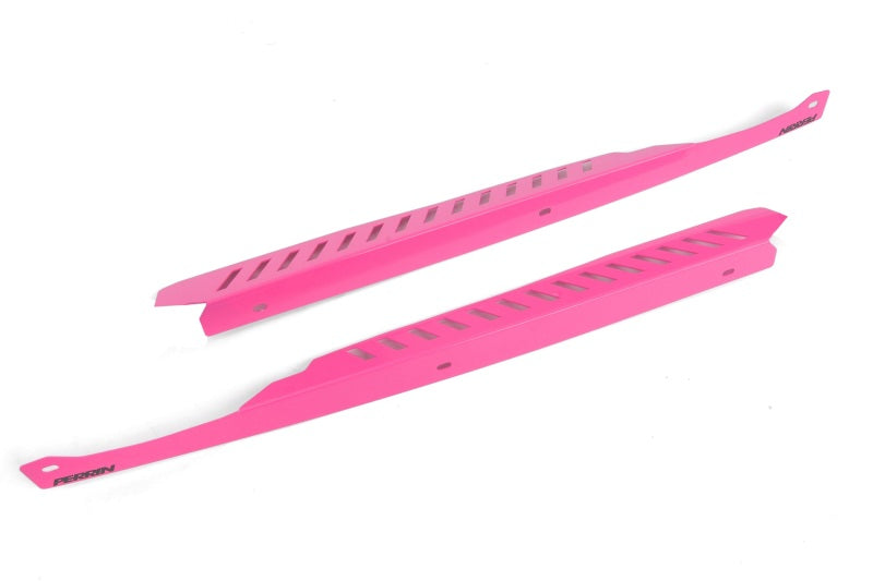 Perrin 08-14 Subaru WRX/STI Fender Shroud Set - Hyper Pink Perrin Performance