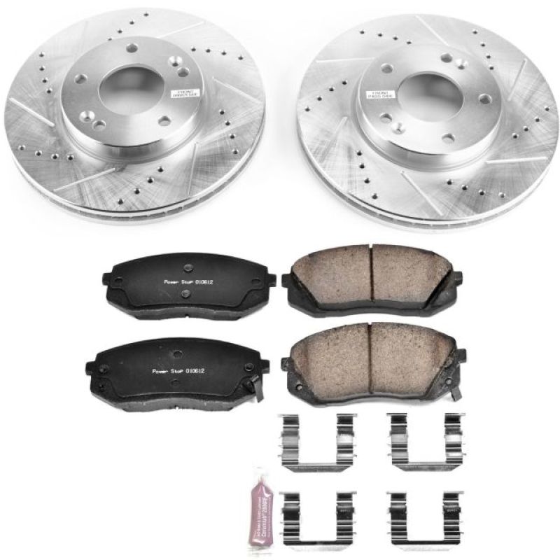 Power Stop 07-10 Kia Rondo Front Z23 Evolution Sport Brake Kit PowerStop