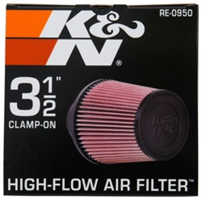 K&N Universal Rubber Filter 3 1/2inch ID FLG / 6inch Base / 4-5/8inch Top / 6inch Height K&N Engineering