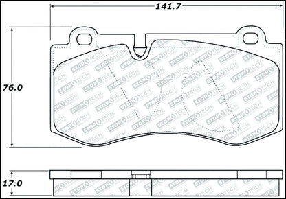 StopTech Street Disc Brake Pads - 305.12230 Stoptech