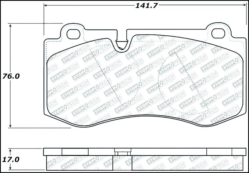 StopTech Street Disc Brake Pads - 305.12230