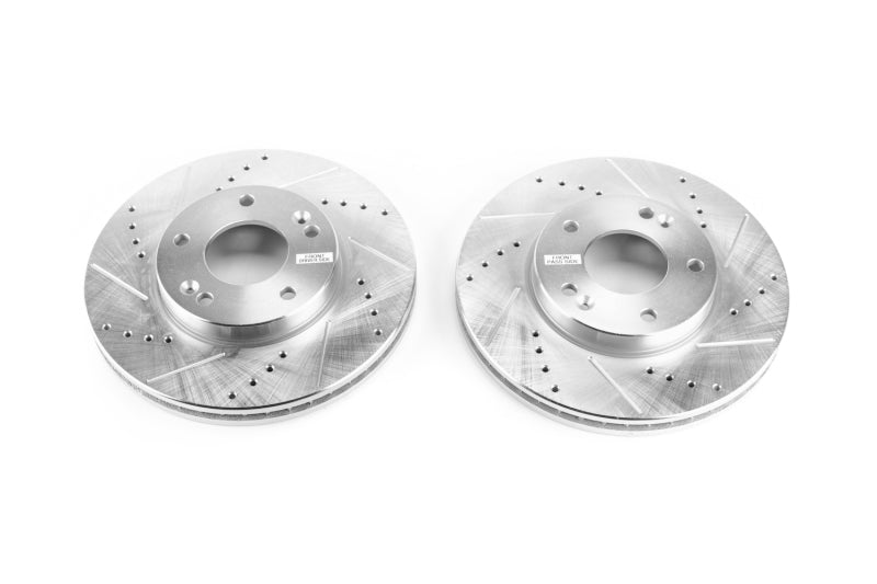 Power Stop 07-10 Kia Rondo Front Evolution Drilled & Slotted Rotors - Pair PowerStop