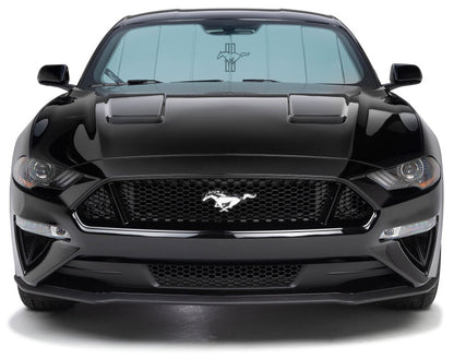 Covercraft 94-04 Ford Licensed UVS100 Custom Sunscreen with Black Mustang Tri-Bar logo