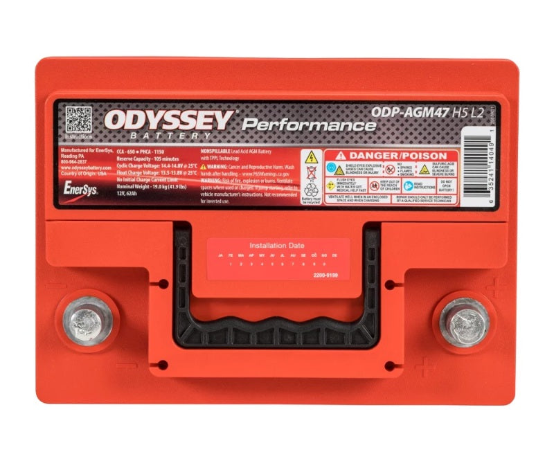 Odyssey Battery Auto/Truck/Heavy Duty & Commercial Performance AGM Battery (47-650) Odyssey Battery