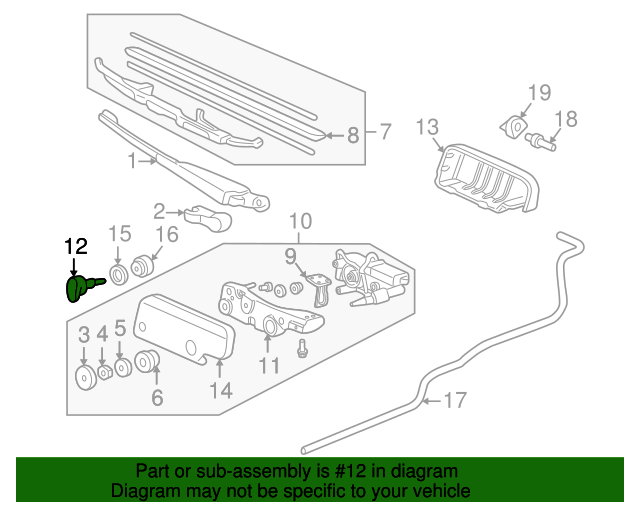 OEM Honda 92-95 Civic EG6 Rear Window Hatchback Hatch Trunk Latch Handle