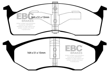 EBC Ultimax2 Front Brake Pads - UD642 EBC