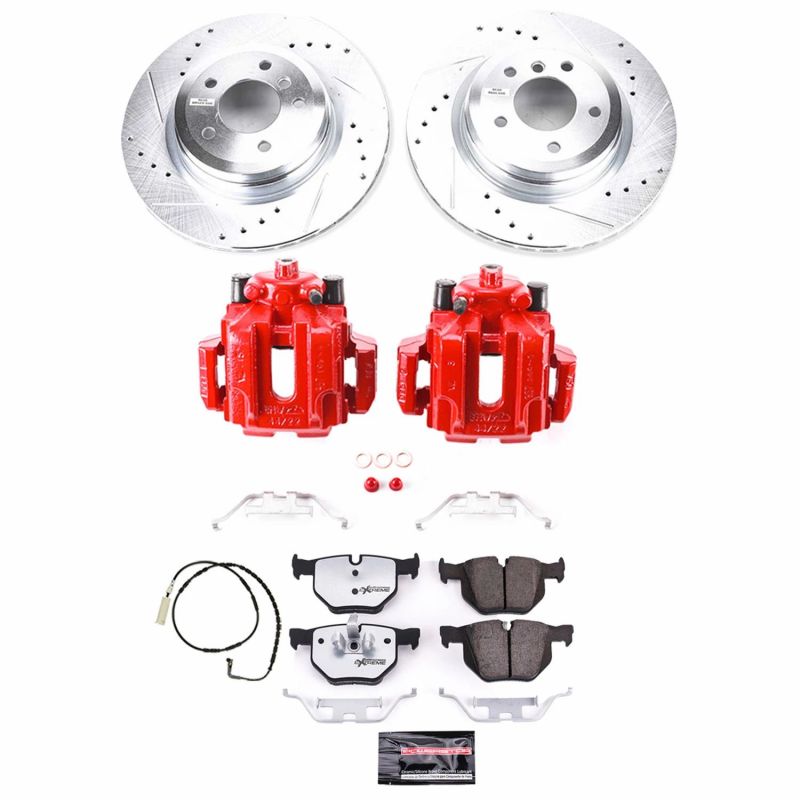 Power Stop 2006 BMW 330i Rear Z26 Street Warrior Brake Kit w/Calipers PowerStop