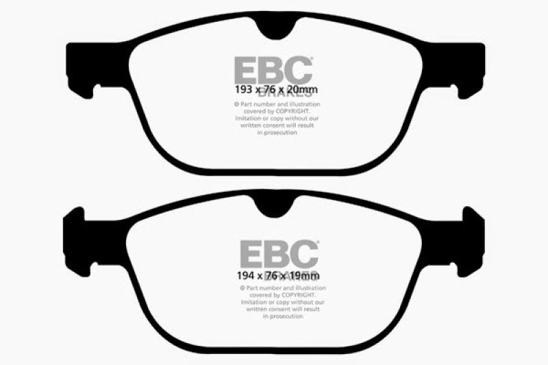 EBC Ultimax2 Front Brake Pads - UD1412 EBC
