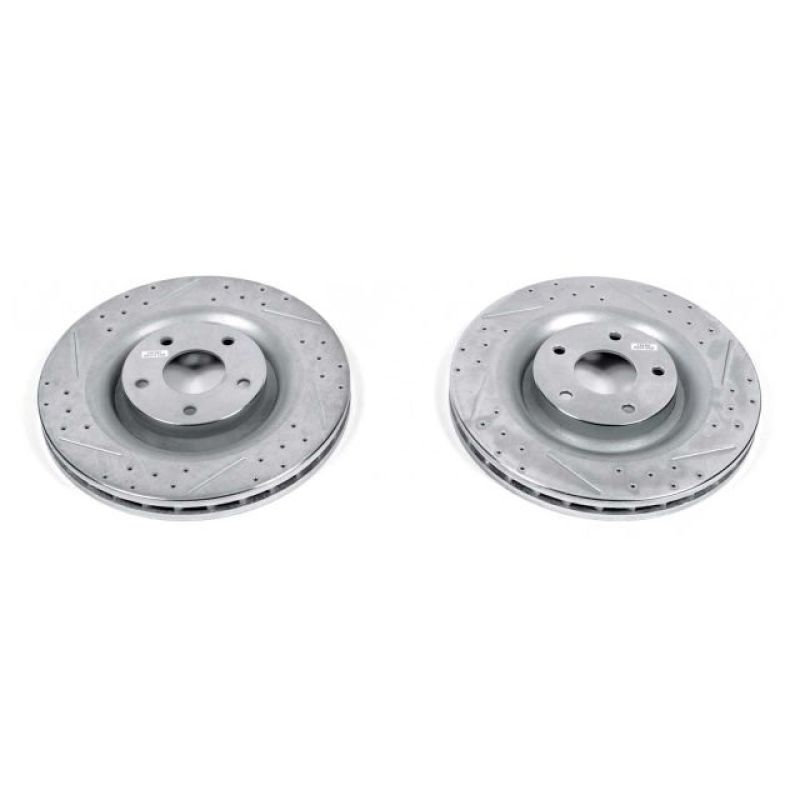 Power Stop 06-13 Chevrolet Corvette Front Evolution Drilled & Slotted Rotors - Pair PowerStop
