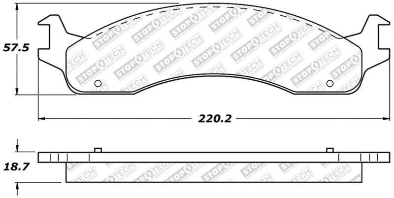 StopTech Street Disc Brake Pads - 305.06550 Stoptech