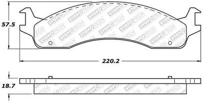 StopTech Street Disc Brake Pads - 305.06550 Stoptech
