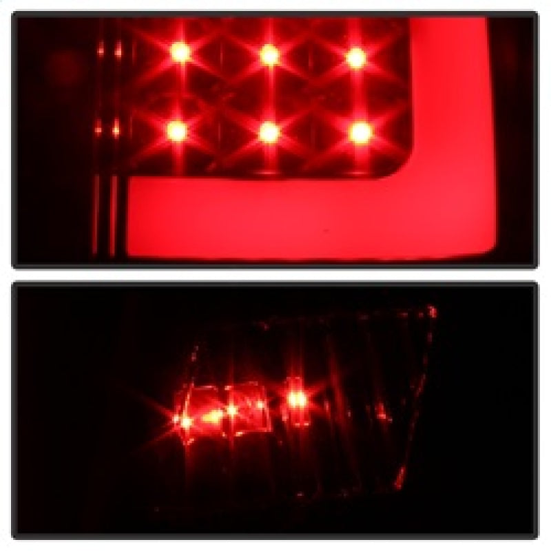 xTune 07-13 Toyota Tundra Light Bar LED Tail lights - Black (ALT-ON-TTU07V2-LBLED-BK) SPYDER